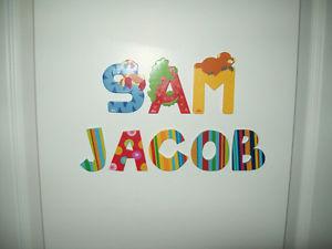 Letters SAM and JACOB