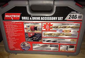 Maxtech 246pc drill and drive accessory set