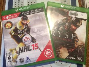 Nhl 15 & Ryse son of Rome.