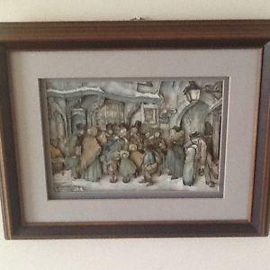 Paper Tole Framed Old English Scenes