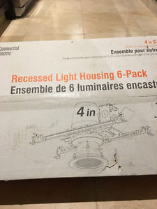RECESSED LIGHT HOUSING 6-PACK 4 INCH