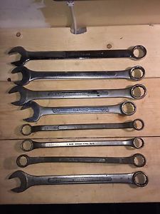 SAE wrench lot larger sizes