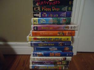 Selection of Kids VHS Movies