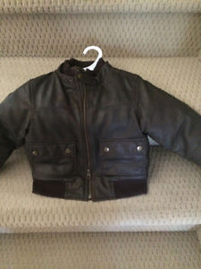 Size 4 Gap leather jacket boys