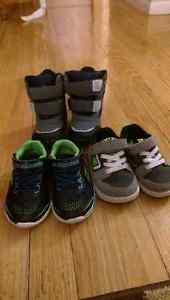 Size 5 toddler boots and sneakers