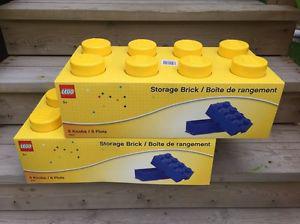 ((Unopened)) Two Stackable LEGO storage bricks $37 (Yellow)