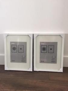 White Ikea picture frames still in wrapping