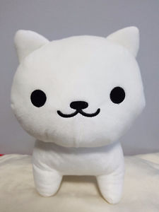 White Neko Cat Plush from Japan - Brand New