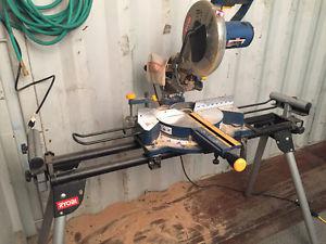 10" sliding mitre saw with stand