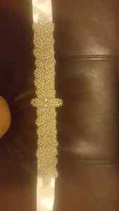 Beaded and blinged wedding belt