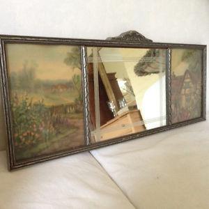 Beautiful Antique Solid Wood Mirror, excellent