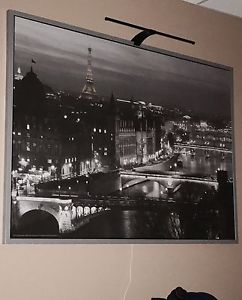 Black and white Paris Framed Art