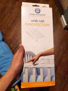 Crib rail protector