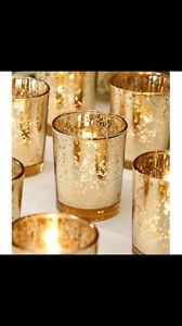 Gold tea light cups/ jars