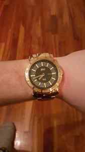 JBW k good plated watch with 12 diamonds