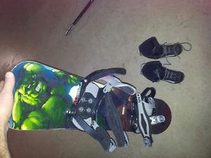 Marvel Hulk Snowboard and Boots