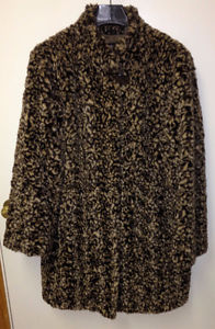Pamela McCoy Faux Fur full length coat
