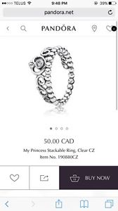 Pandora Princess Ring