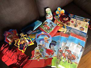 Paw patrol party supplies