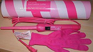 Pink Amika Clipless Tourmaline 13mm Curling Iron