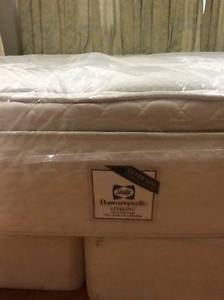 Queen Mattress Sealy Cushion Firm In Plastic!