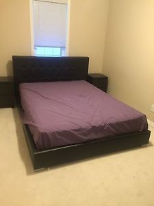 Queen bed frame and dresser set