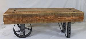 Reclaimed fir rustic industrial table