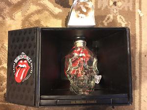 Rolling Stones crystal head vodka anniversary set