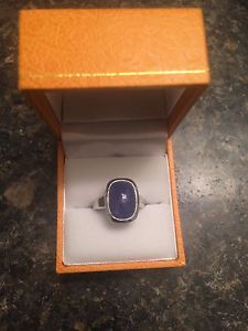 STERLING SILVER SAPPHIRE 8.50ct RING!!!!