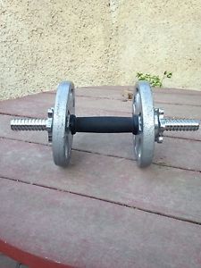 Selling Bicep Curl Bar, comes with 2 x 5 lb. weights