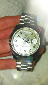 Silver Rolex Watch