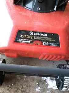 Snow blower 18inches electric