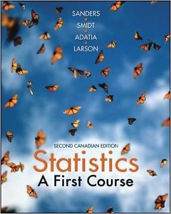 Statistics A First Course - 2nd Cdn edition