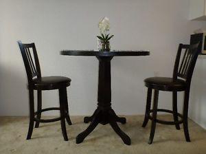 Three Piece Dinette - Pub Height Table & Two Chairs