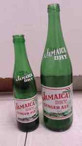Vintage Jamaica dry pop bottĺes