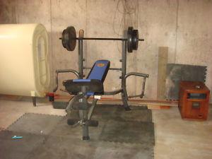 Weight bench & weights