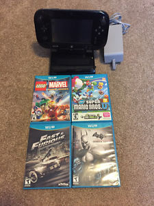 Wii U console & 4 games - plus other video game acces. &