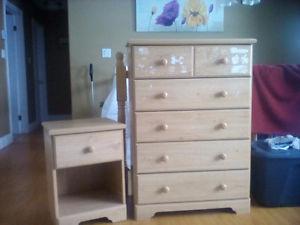 dresser and night table