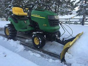 reduced;John Deere L 110 tractor mower Snowblade