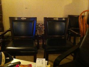4- RESTAURANT DINING CHAIRS,VERY GOOD SHAPE,$100.