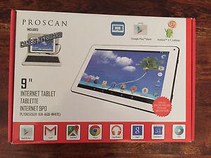 9" Proscan Dual Core Tablet WIth Case And Keyboard *Brand