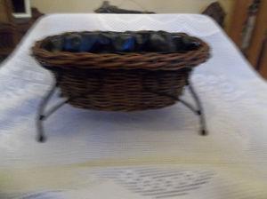 Basket with rack for plant