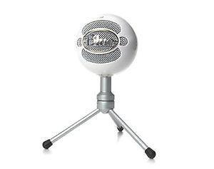 Blue snowball mic, pop filter, boom arm