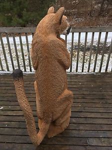 Chainsaw Cougar Carving 4 1/2 ft tall