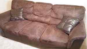 Chocolate brown couch