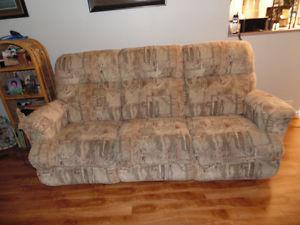 Couch (reclines) & reclining chair