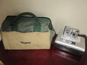 DIGITAL CAMERA WITH PRINTER AND CASE