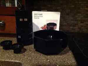 Dishes and candle holders Octime Black set Arcoroc