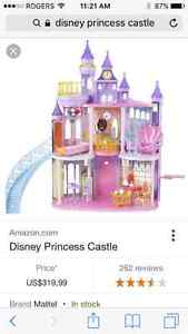 Disney princess castle and dolls