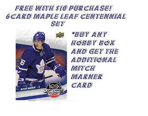 FREE UPPERDECK MAPLE LEAFS CENTENNIAL SET WITH $10 PURCHASE